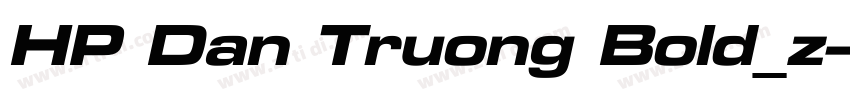 HP Dan Truong Bold_z字体转换